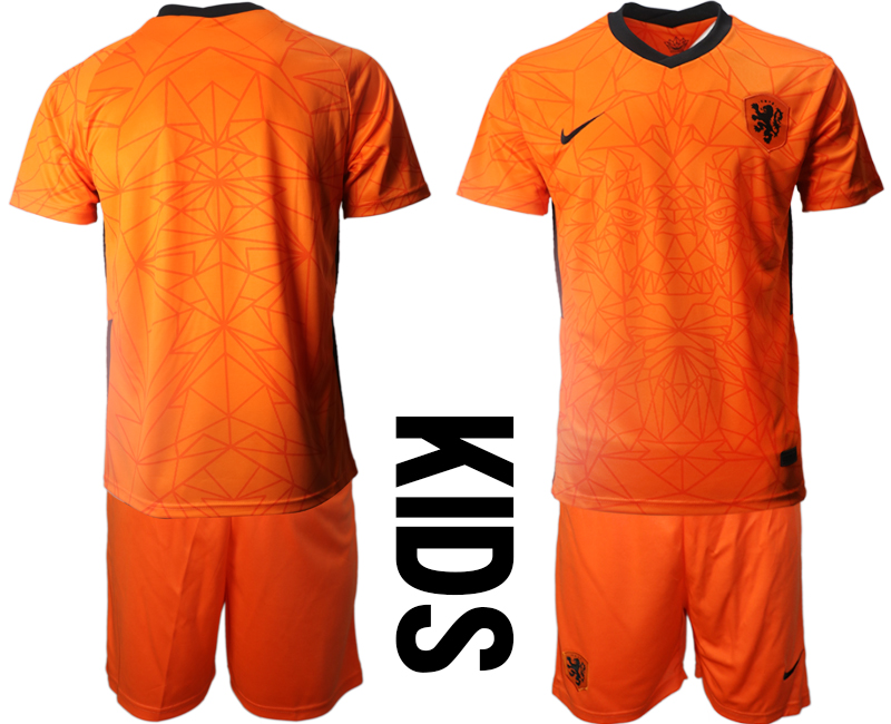 Cheap 2021 European Cup Netherlands home Youth soccer jerseys